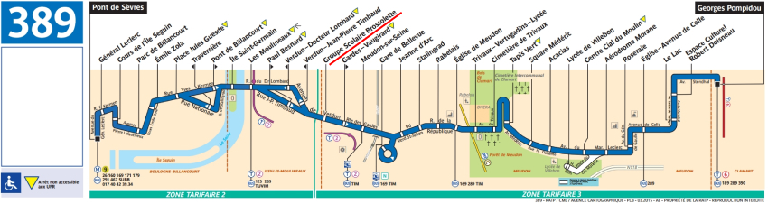 Plan Bus Ligne 389